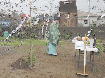 躑躅ヵ本の家　地鎮祭