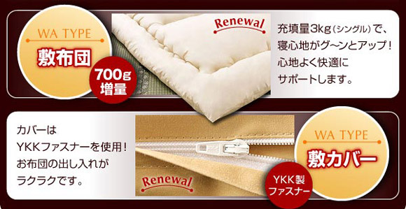 羽根布団８点セット　和タイプ