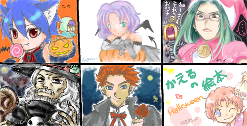 ハロウィーン絵茶