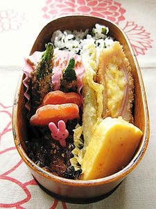曲げわっぱで９月17日のお弁当