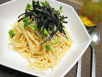 和風明太パスタ