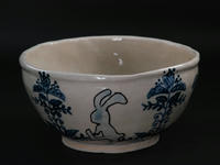 巴青兎象嵌茶碗