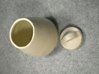 320号　ルーシー･リー白釉蓋付大壷を真似た小壷