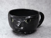 家鴨窯226号　猫「顔」マグカップ