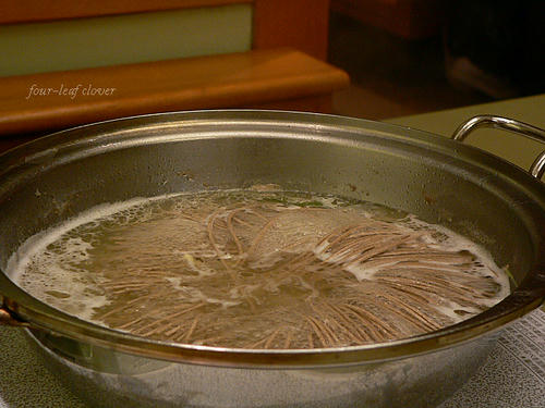 豚しゃぶの〆は韃靼そば、これも美味しかった~!!