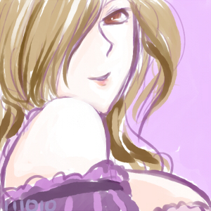 約10分：目標は色も塗るで、アルニカのお姉ちゃん見てたらおっぱいが頭から離れなくて…なんかちょっとけばくなっちゃったなぁ