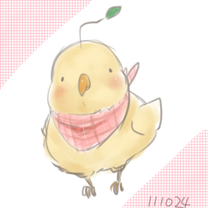 10分：ふわふわそうなのが良い。ほっぺつつきたい。手抜きすいません…