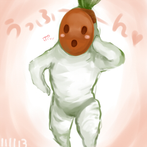 10分くらい：ムームー描いてって言われたので・ｘ・