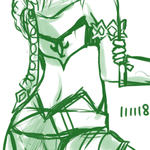 10分：後ろ可愛いよね。時間ないから手抜き