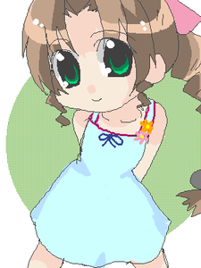 スラムの花売り。