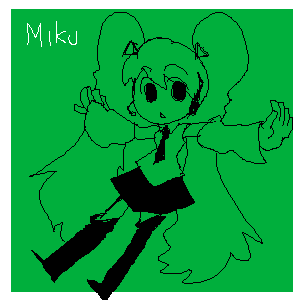 てけとうミク。