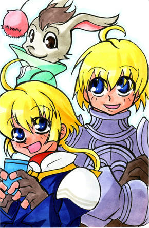 アホ毛主人公たち。