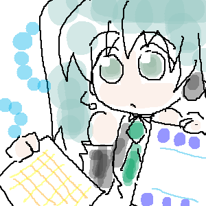 模様替えミクさん。