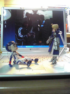 ドアラとセイバーさん。