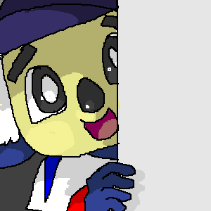 壁から、こっそり。