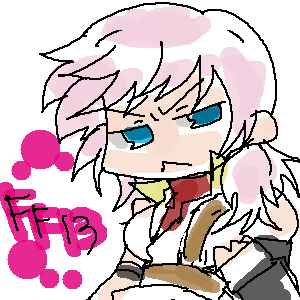 「ピンク頭の女クラウド」こと、ライトニングさん。