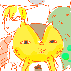 仮ケンジと、キングカズマと、理一おじさんのアバターがドつぼ。