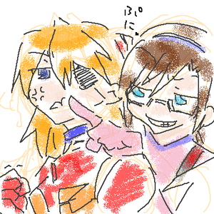 式波さんと真希波さんと。