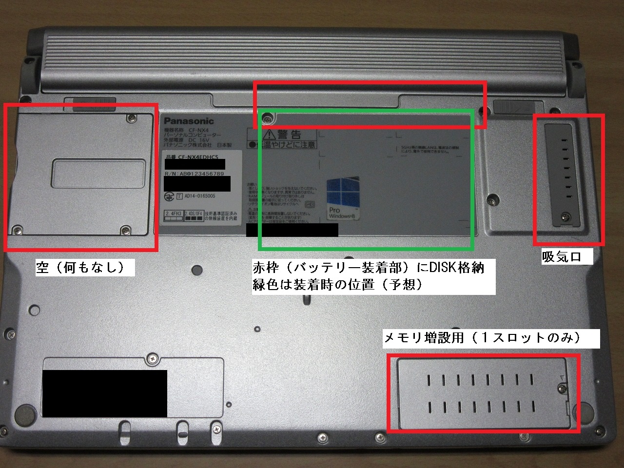 レッツノート CF-NX4 使用8500時間