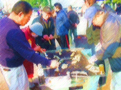焼き牡蠣