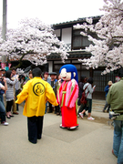 新庄がいせん桜　さくらまつり　ひめのもち　ひめっこ