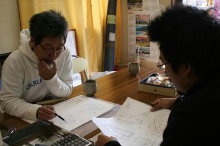 設計さんと打ち合わせ