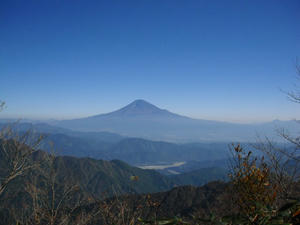 稜線からの富士山