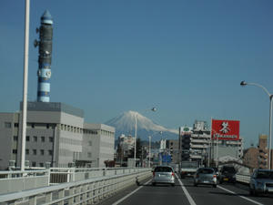 安倍川から