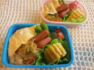 オムそば弁当☆