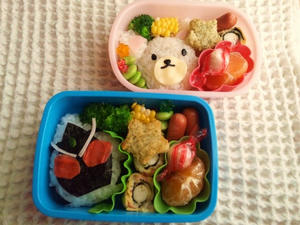 仮面ライダー＆くまちゃん弁当☆