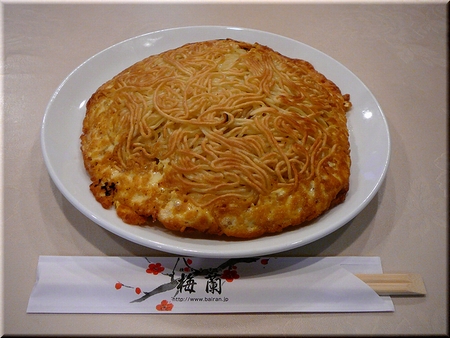 牛肉入り辛口梅蘭やきそば