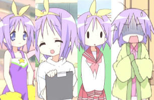 らき すた1 14話 つかさの服装 べっ子さんの日頃