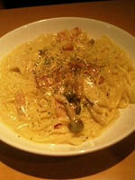 ゴルゴンゾーラのカルボナーラ