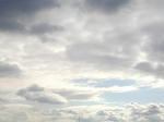 雲の多い朝