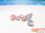 ３Ｄカスタム少女、白水着２