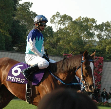 アドマイヤキッスと岩田騎手