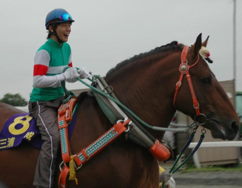 ばんえい競馬の三浦皇誠くん