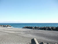 海岸～。