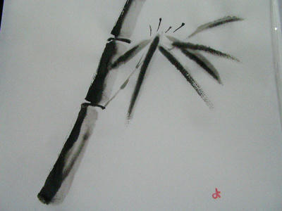 水墨画　竹 633f76eb11a2eb727c6cbe29854800