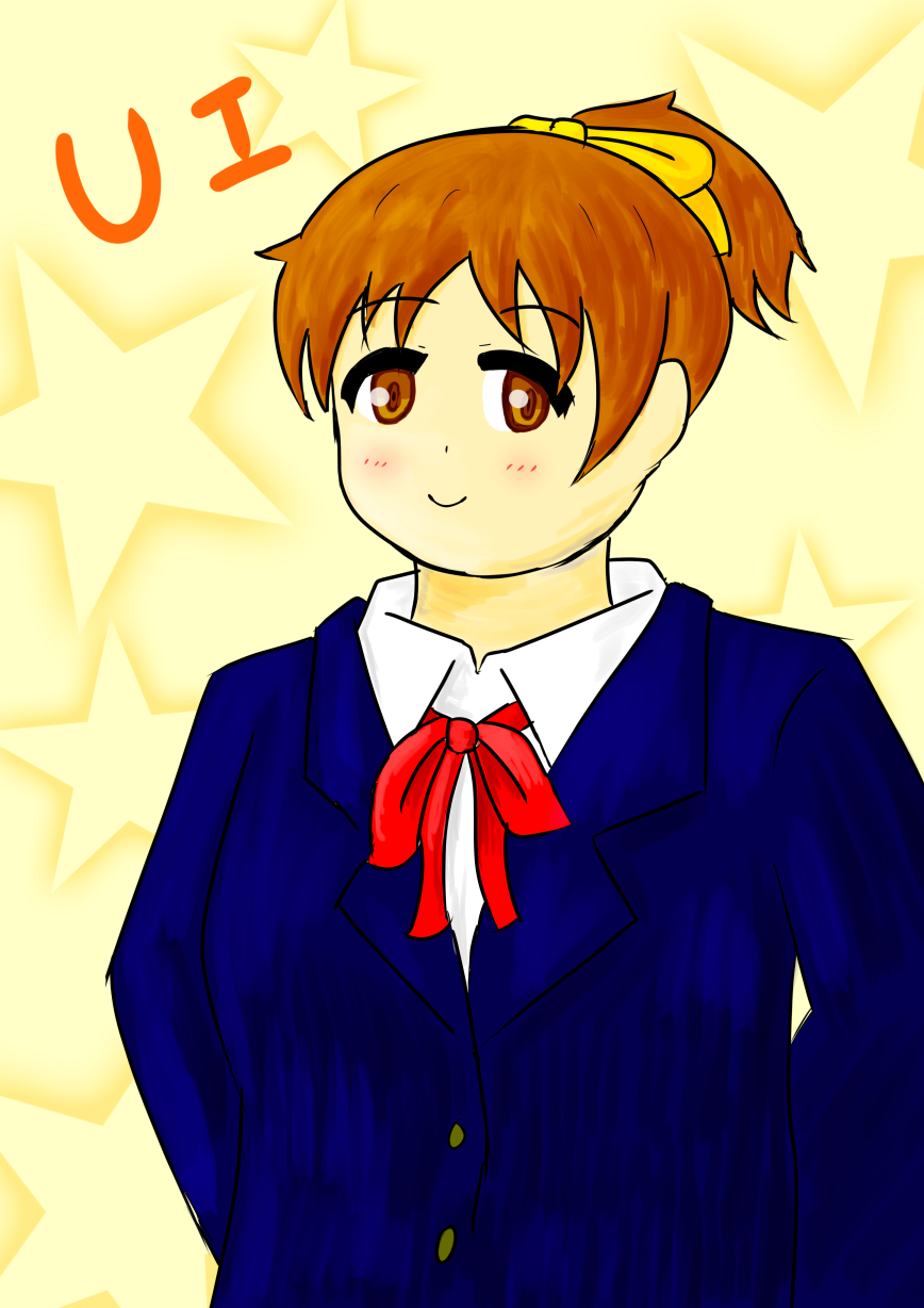 けいおん 平沢憂ちゃん イラスト のんびり生きよう