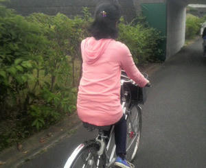 タンデム自転車に乗りたかった上の妹