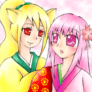 桜子さん＆柚のCP絵