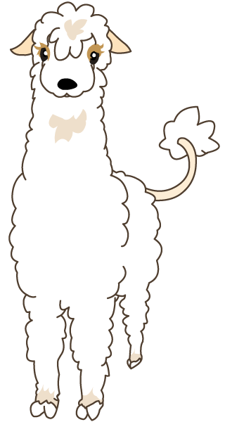 Japanese 無料素材イラスト 商用可 アルパカのルカ English Free Download Picture Alpaca The Name Ruca Masaya Suzuki Footsteps 足音 鈴木将也