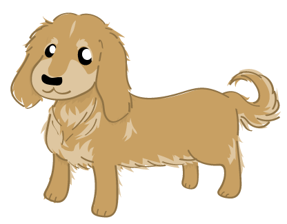 Japanese 無料素材イラスト 商用可 ダックスフンドのカル君 English Royalty Free Dachshund The Name Is Cal Masaya Suzuki Footsteps 足音 鈴木将也