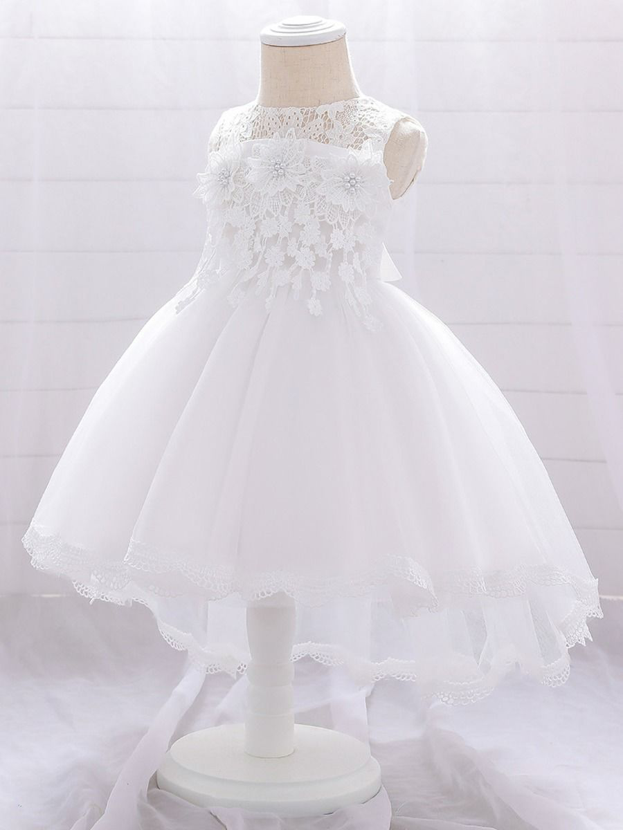kiskissing wholesale baby girl lace flower party formal dress