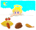 逃げる食事