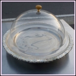 洋白オードブル皿 37cm(1) クリアドームカバー