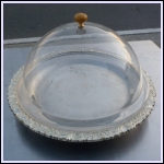 洋白オードブル皿 37cm(2) クリアドームカバー