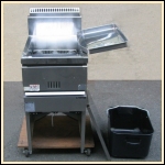 マルゼン1槽ガスフライヤーw430★LPガス