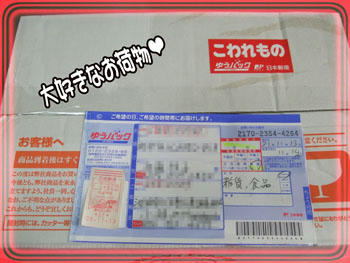 お荷物は嬉しいネ♪